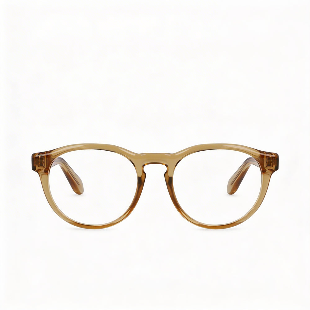Ferragamo SF2987E Round Eyeglasses for Men — front view, Metal