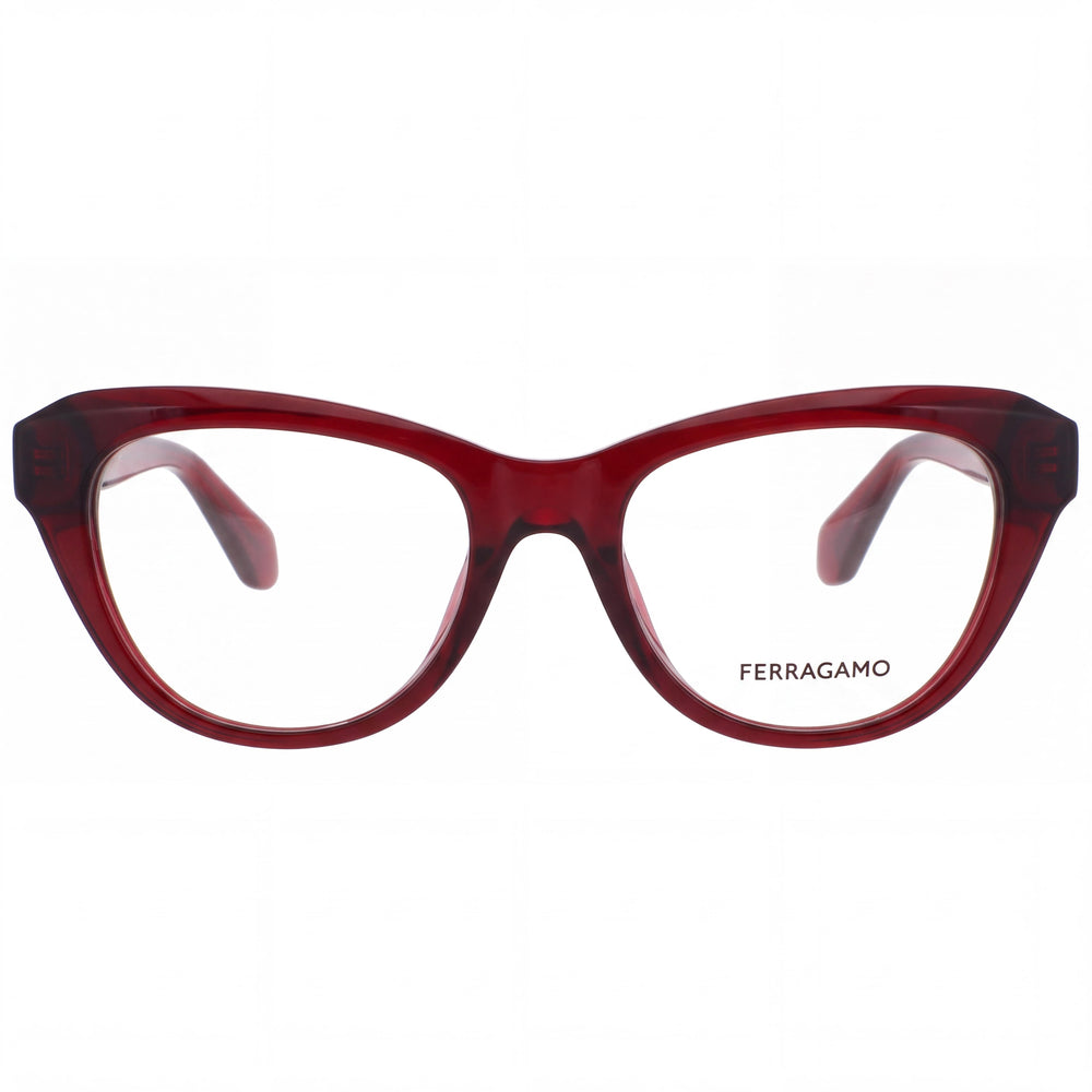 Ferragamo SF2989 Cat Eye Eyeglasses for Women — front view, Plastic