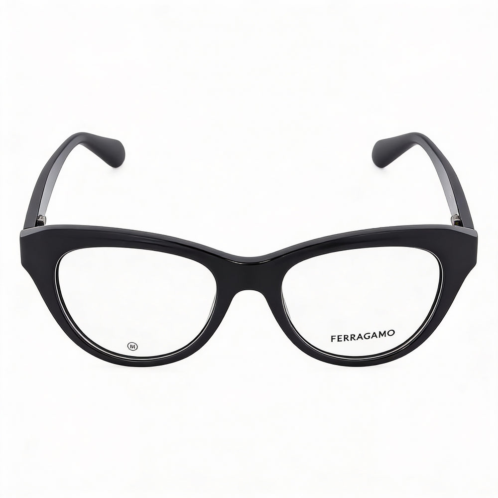 Ferragamo SF2989E Cat Eye Eyeglasses for Men — front view, Metal