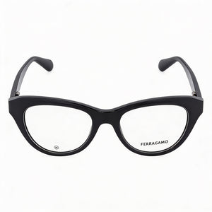 Ferragamo SF2989E Cat Eye Eyeglasses for Men — front view, Metal