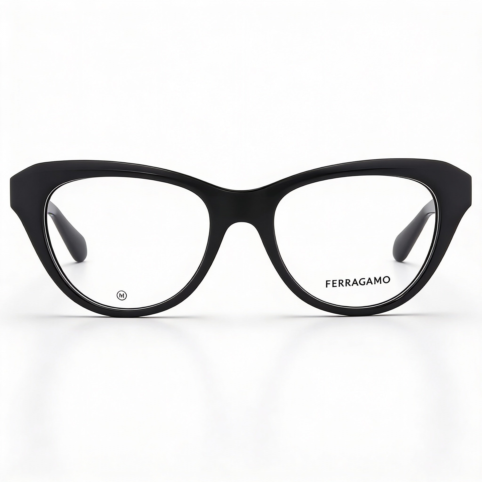 Ferragamo SF2989E Black Cat Eye Eyeglasses for Men, Metal, Photo 3