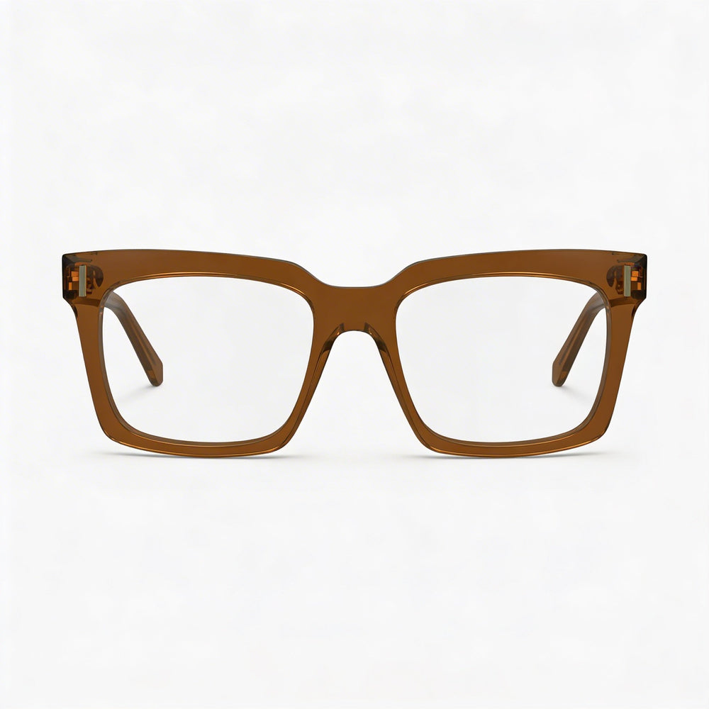 Ferragamo SF2993 Rectangle Eyeglasses for Men — front view, Acetate