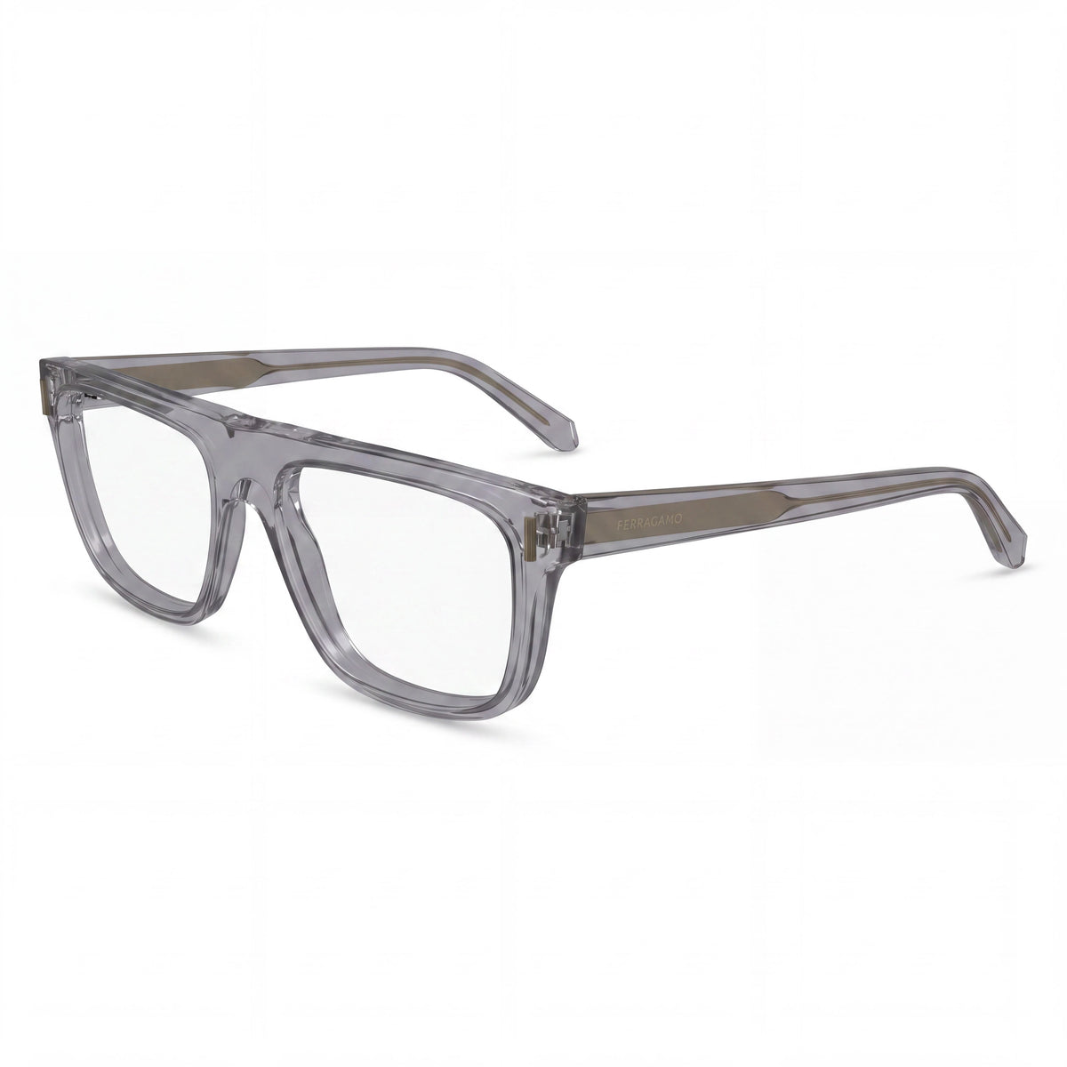 Gafas Ferragamo Sf2997 rectangulares de cristal gris claro para hombre, 55mm, Photo 1
