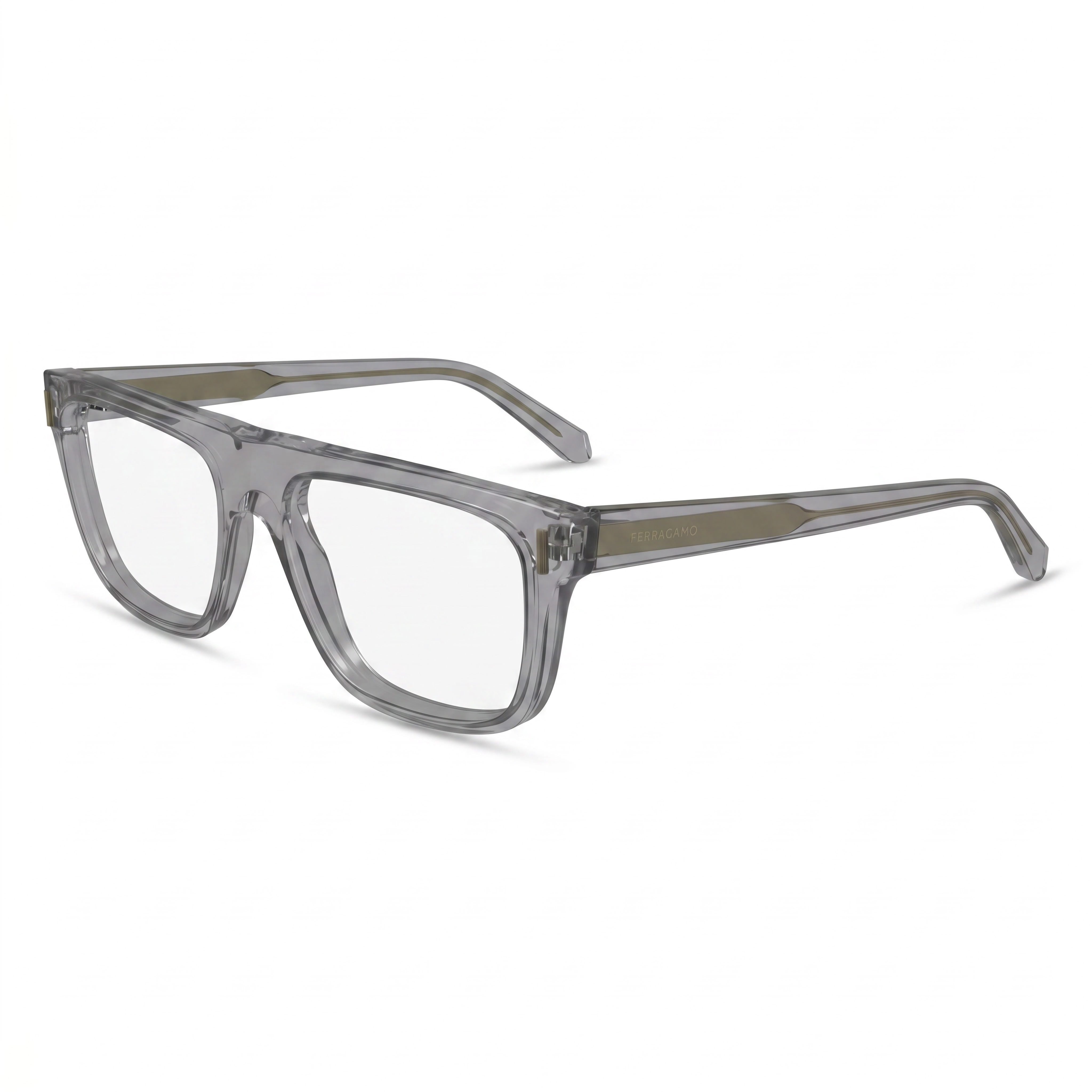 Gafas de hombre Ferragamo SF2997 rectangulares gris cristal, 55mm, Photo 1