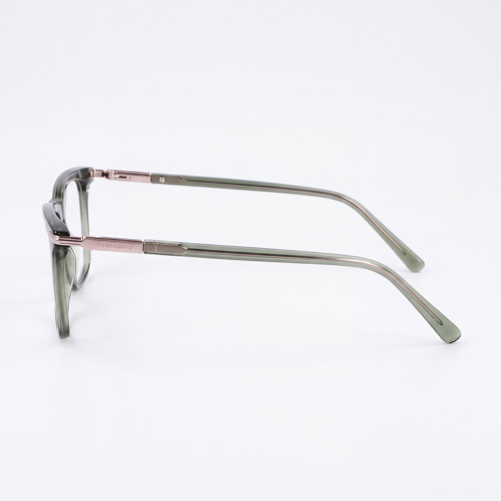 Ferragamo Sf3007 Rectangle Eyeglasses Unisex — front view, Acetate