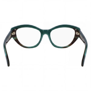 Ferragamo Sf3011 Cat Eye Eyeglasses for Women — interior view, Polycarbonate demo lenses