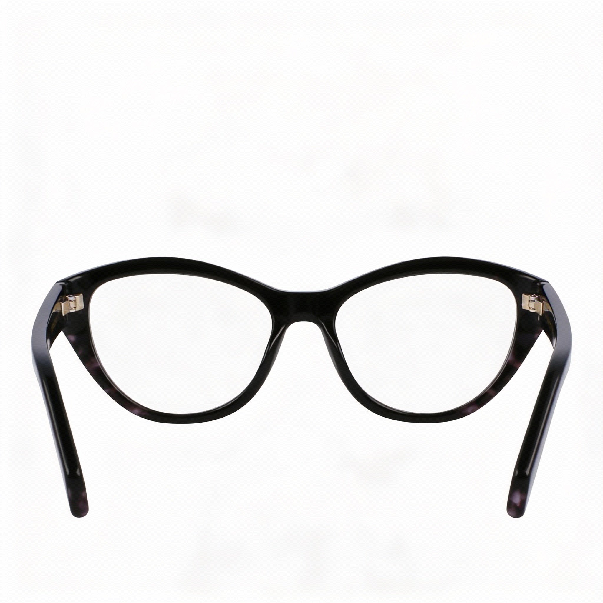 Gafas graduadas de ojo de gato Ferragamo SF3011 negras con estampado de carey para hombre, Photo 3