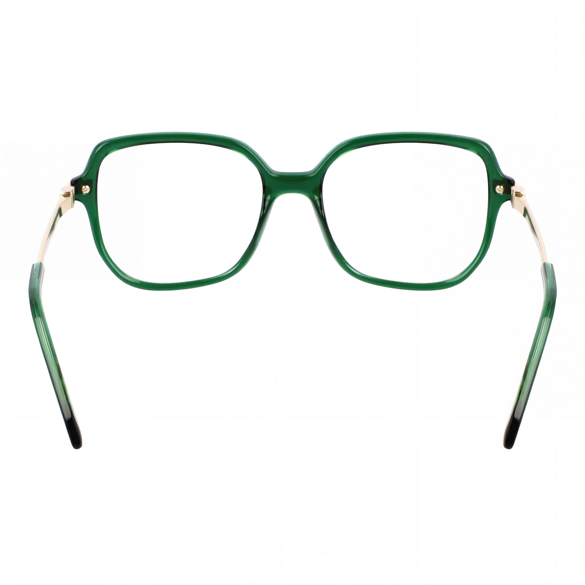 Gafas graduadas cuadradas Ferragamo Sf3012 para mujer, verde transparente, 53 mm, Photo 3