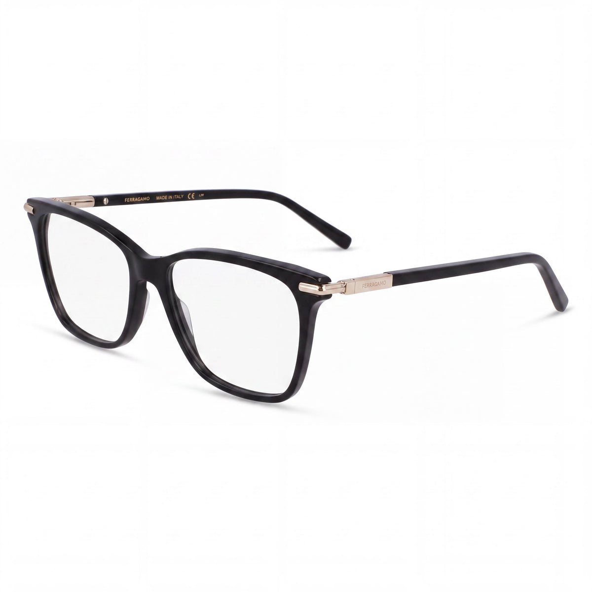 Gafas graduadas cuadradas para mujer Ferragamo Sf3013 en blanco y negro, 53 mm, Photo 1