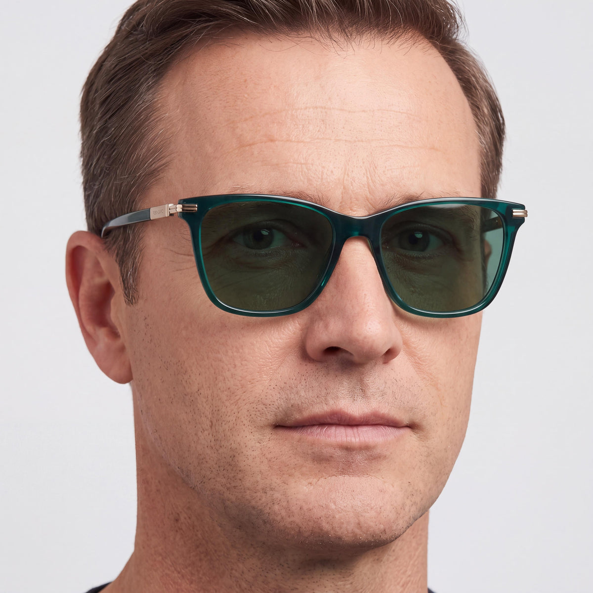 Gafas graduadas Ferragamo Sf3013 cuadradas en verde transparente para hombre, 53 mm, Photo 7
