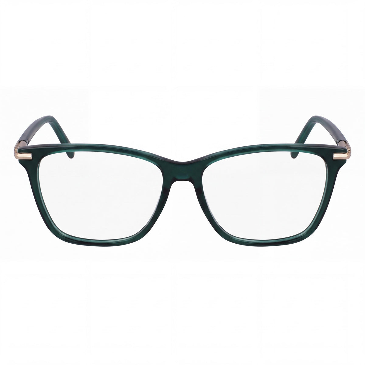 Gafas graduadas Ferragamo Sf3013 cuadradas en verde transparente para hombre, 53 mm, Photo 2