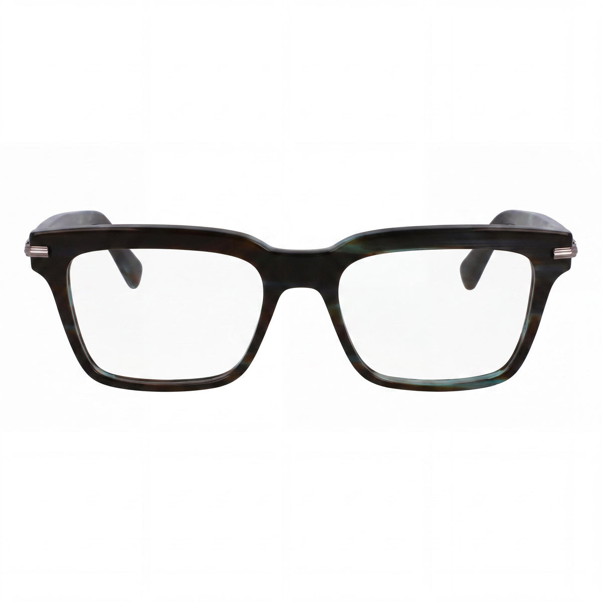 Gafas graduadas cuadradas Ferragamo Sf3014 a rayas verdes para hombre, 55 mm, Photo 2