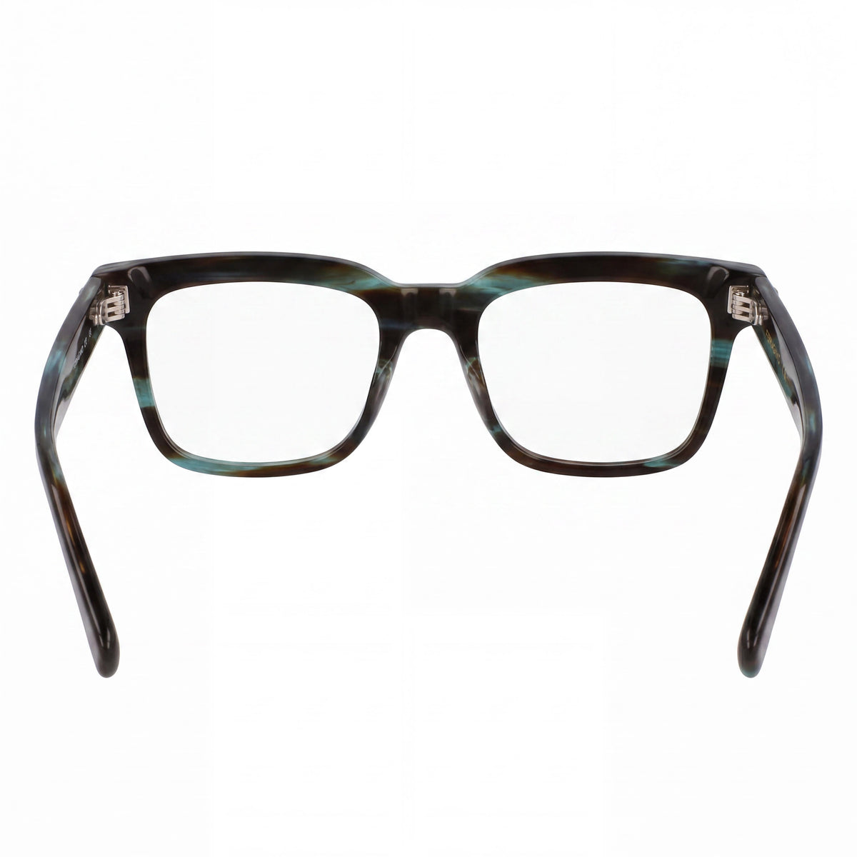 Gafas graduadas cuadradas Ferragamo Sf3014 a rayas verdes para hombre, 55 mm, Photo 4