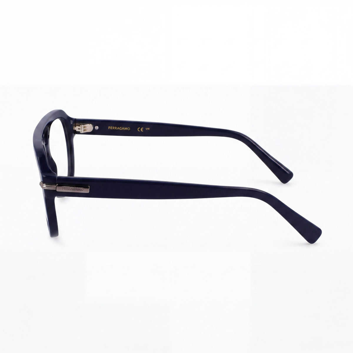 Ferragamo Sf3016 Blue Aviator Eyeglasses for Men, Metal 54mm, Photo 3