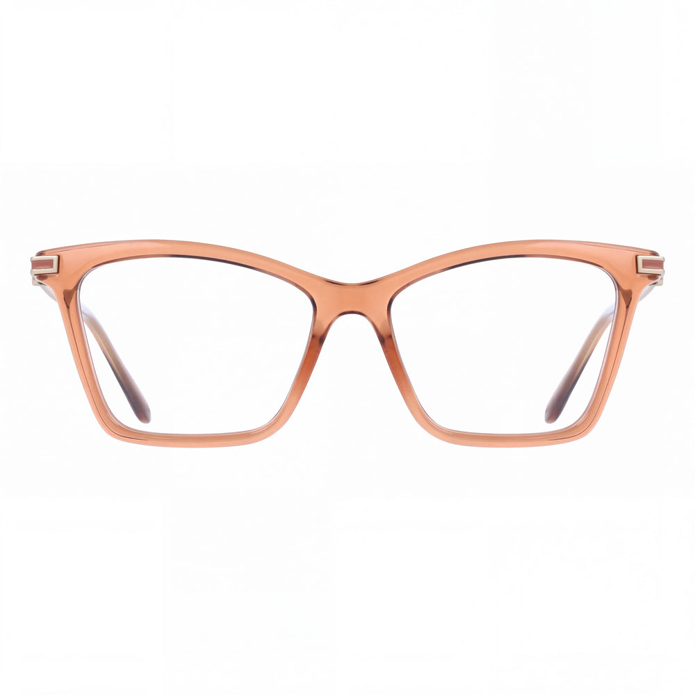 Ferragamo Sf3024 Cat Eye Eyeglasses for Men — front view, Acetate