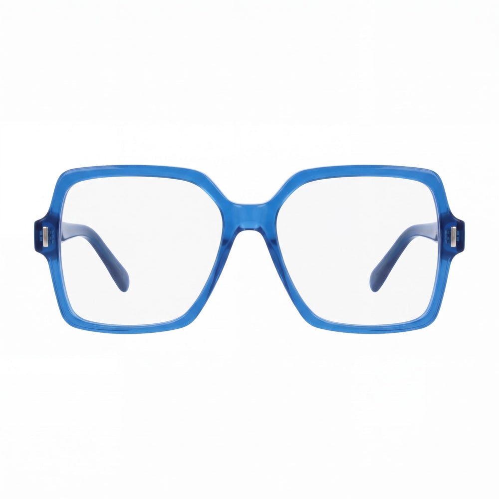 Ferragamo Sf3031 Square Eyeglasses for Men — front view, Acetate