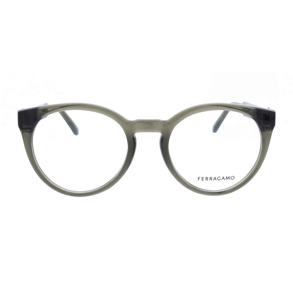 Ferragamo Sf3032e Round Eyeglasses for Women — front view, Acetate