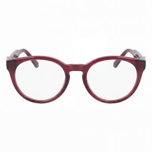 Ferragamo SF3032E Round Eyeglasses for Men — front view, Plastic