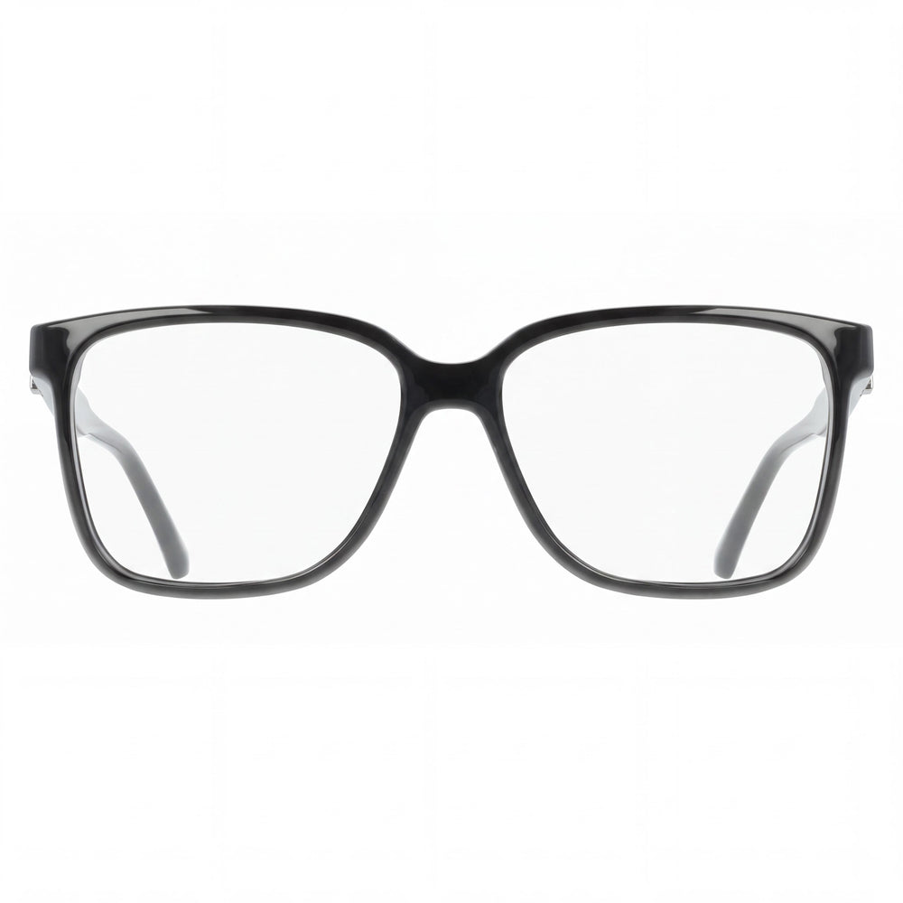 Ferragamo SF3043E Rectangle Eyeglasses for Men — front view, Plastic