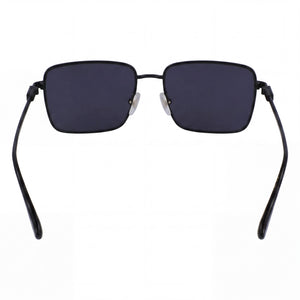 Ferragamo Sf309s Rectangle Sunglasses Men — side view, Non-Polarized Matte Black lens
