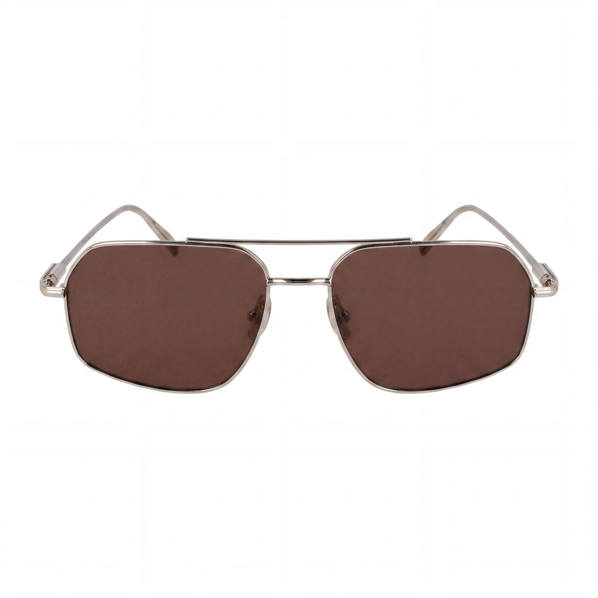 Ferragamo SF313S Gold/Brown Rectangle Sunglasses for Men, 58mm, Photo 2