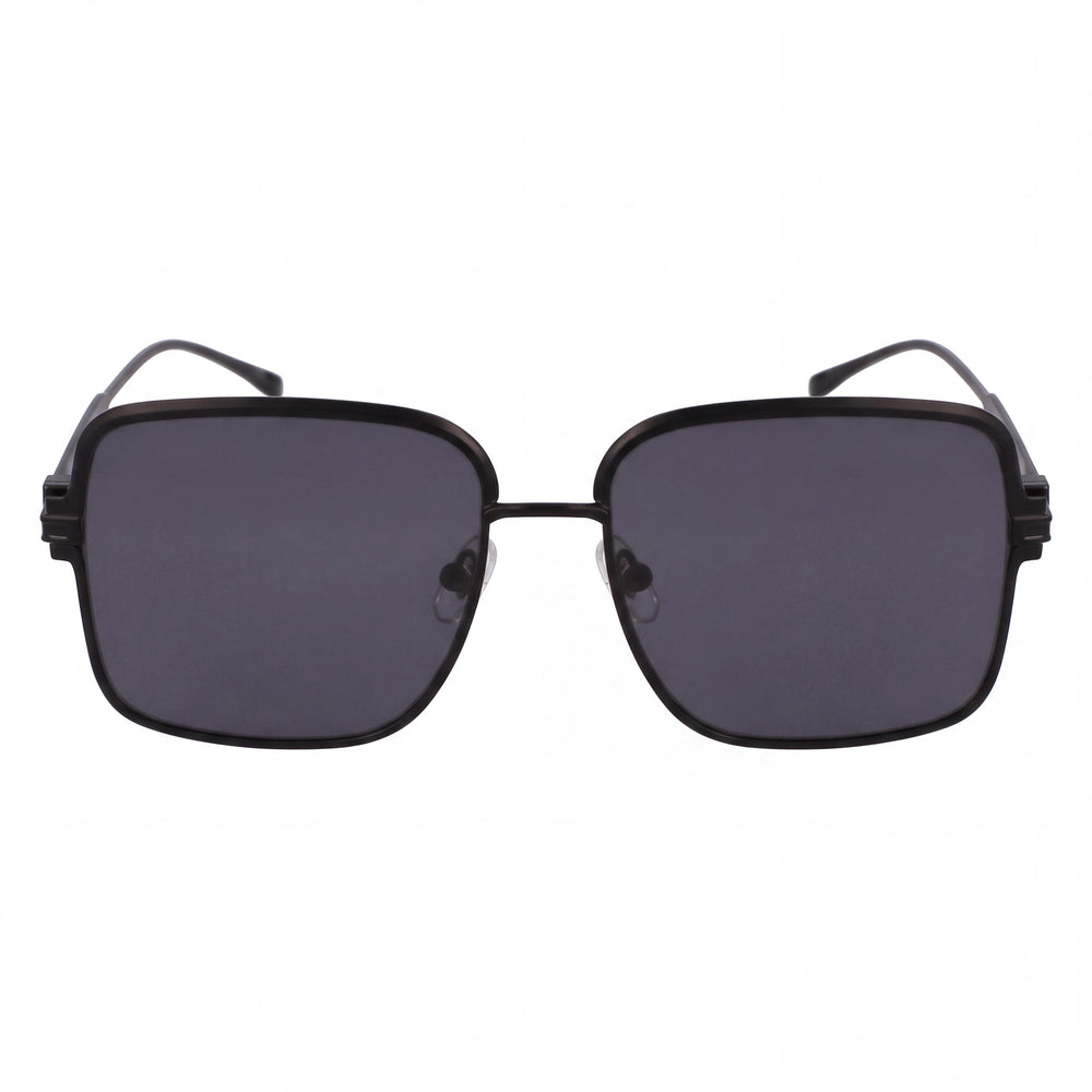 Ferragamo Sf317s Rectangle Sunglasses for Men — front view, Titanium frame