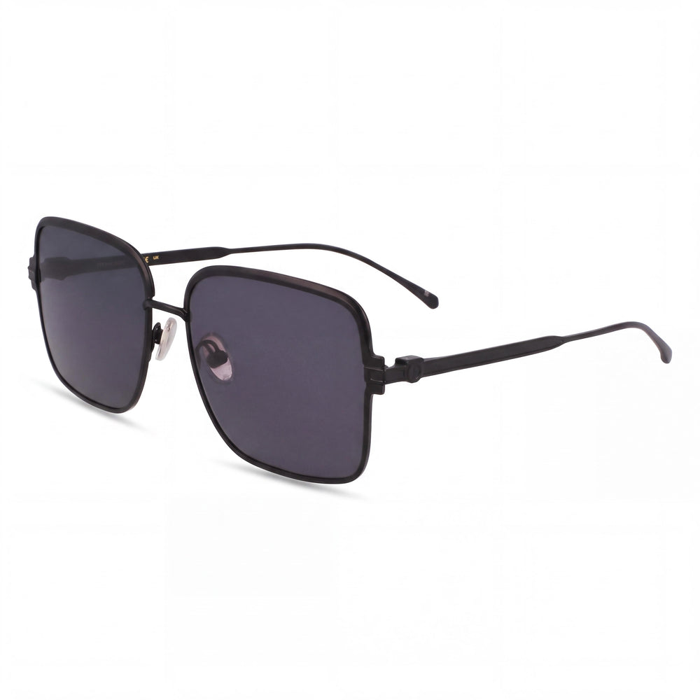 Ferragamo Sf317s Matte Black Rectangle Sunglasses for Men, Non-Polarized lens