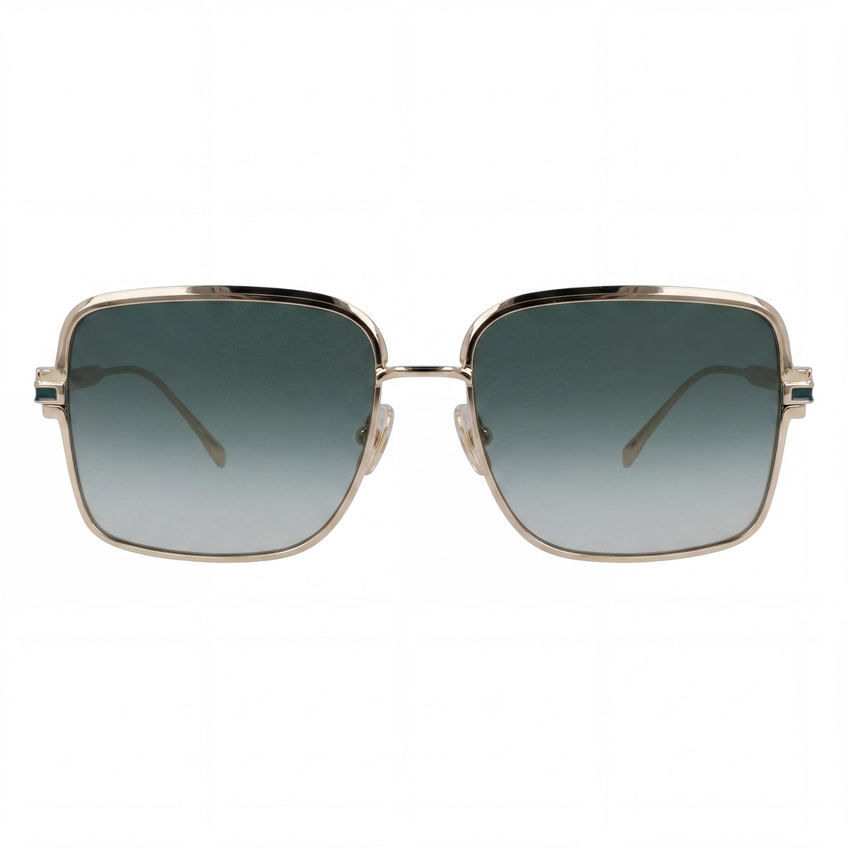 Ferragamo Sf317s Gold/Green Gradient Square Sunglasses for Men, 57mm, Photo 2