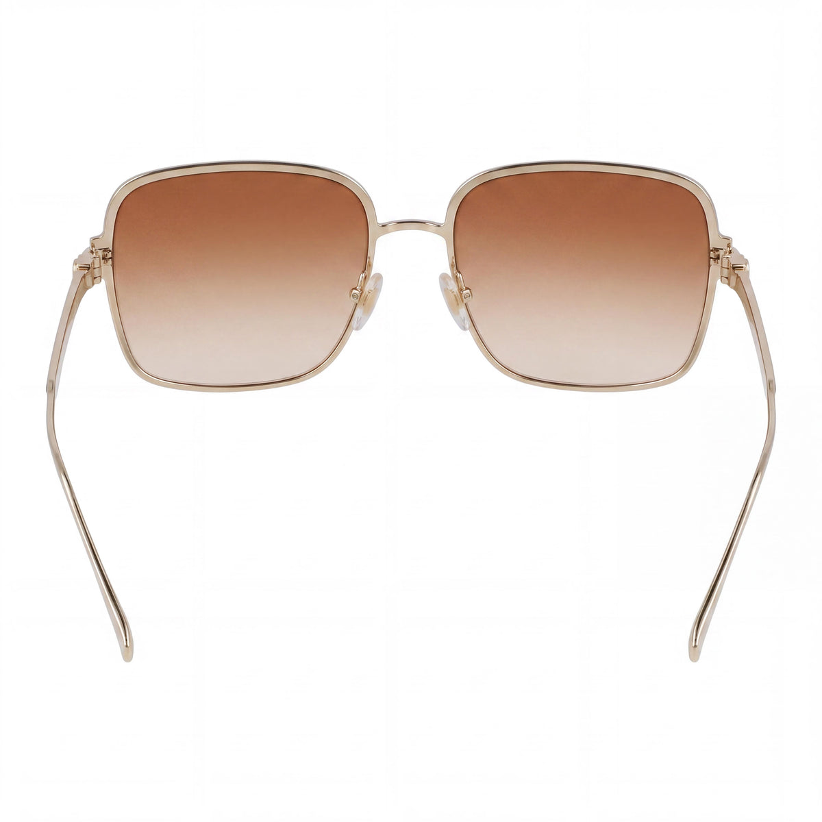 Ferragamo Sf317s Gold Square Sunglasses Unisex, 57mm, Photo 4