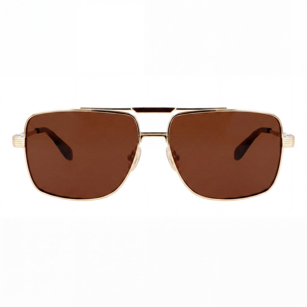 Gafas de sol rectangulares Ferragamo Sf318sp doradas unisex, 60 mm, Photo 2