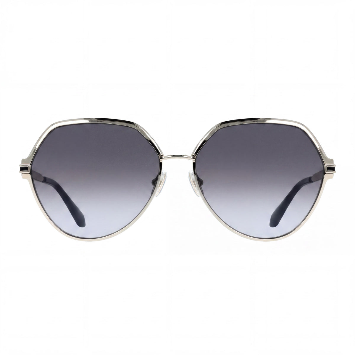 Gafas de sol redondas para mujer Ferragamo Sf325s en dorado/gris, 62mm, Photo 2