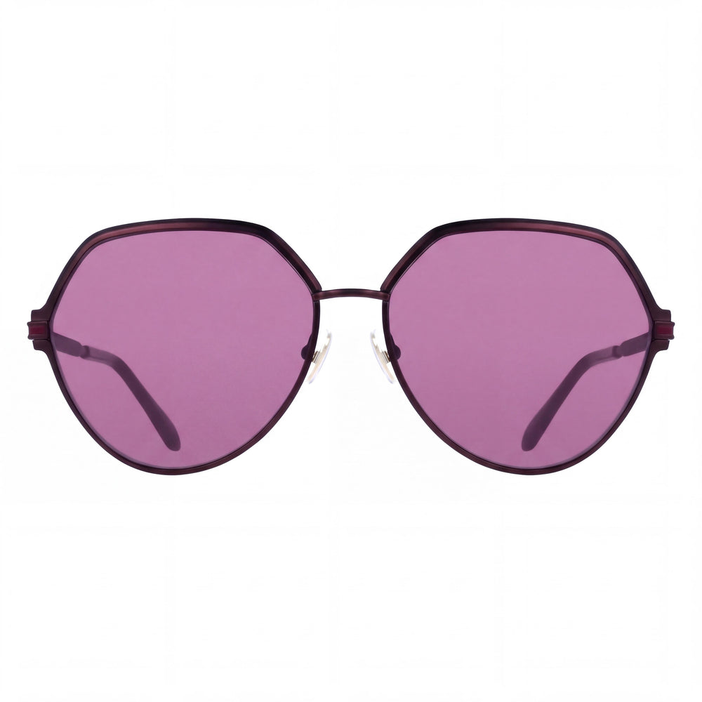 Ferragamo SF325S Oval Sunglasses for Men — front view, Acetate frame