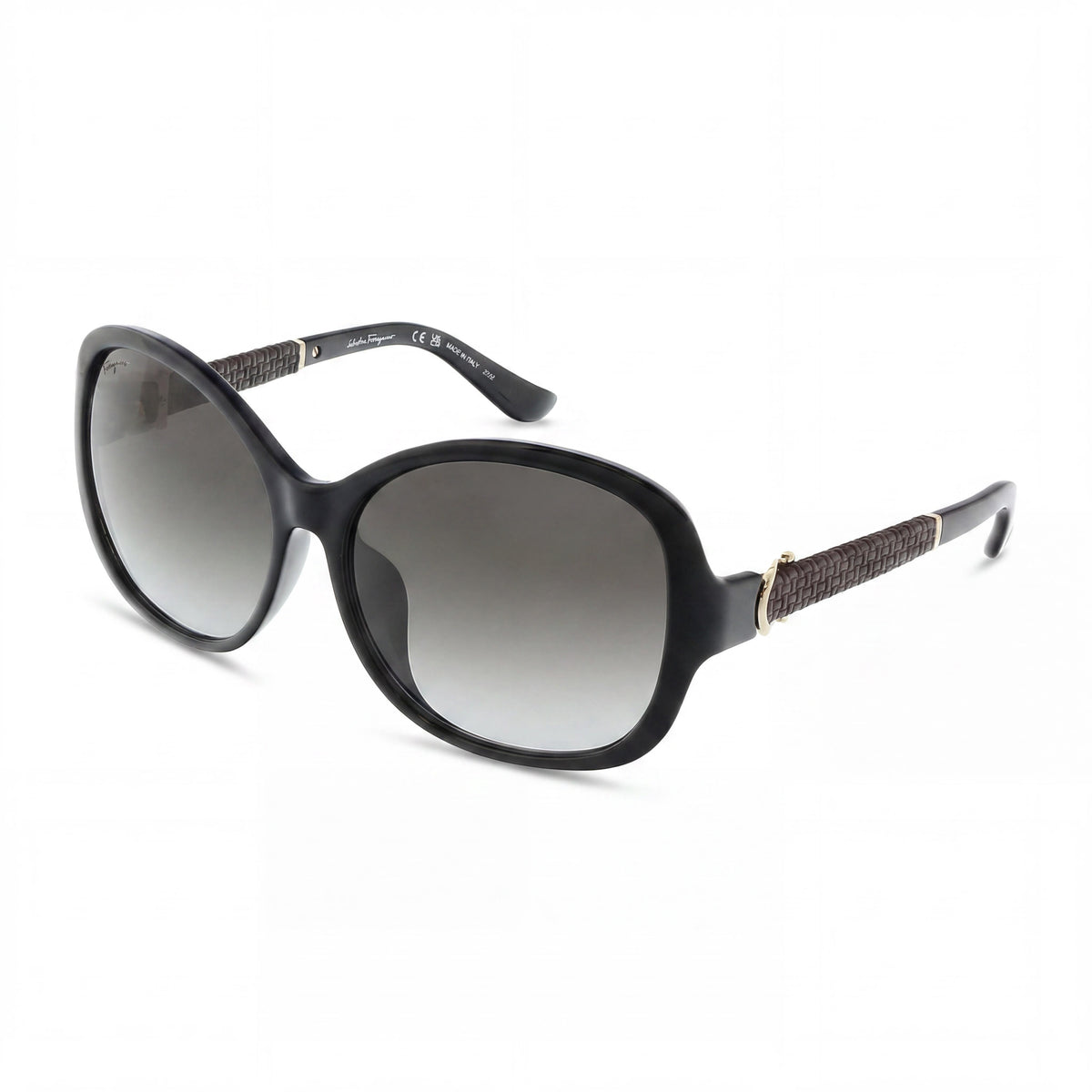 Ferragamo SF744SLA Black Oval Sunglasses for Women, 59mm, Photo 1