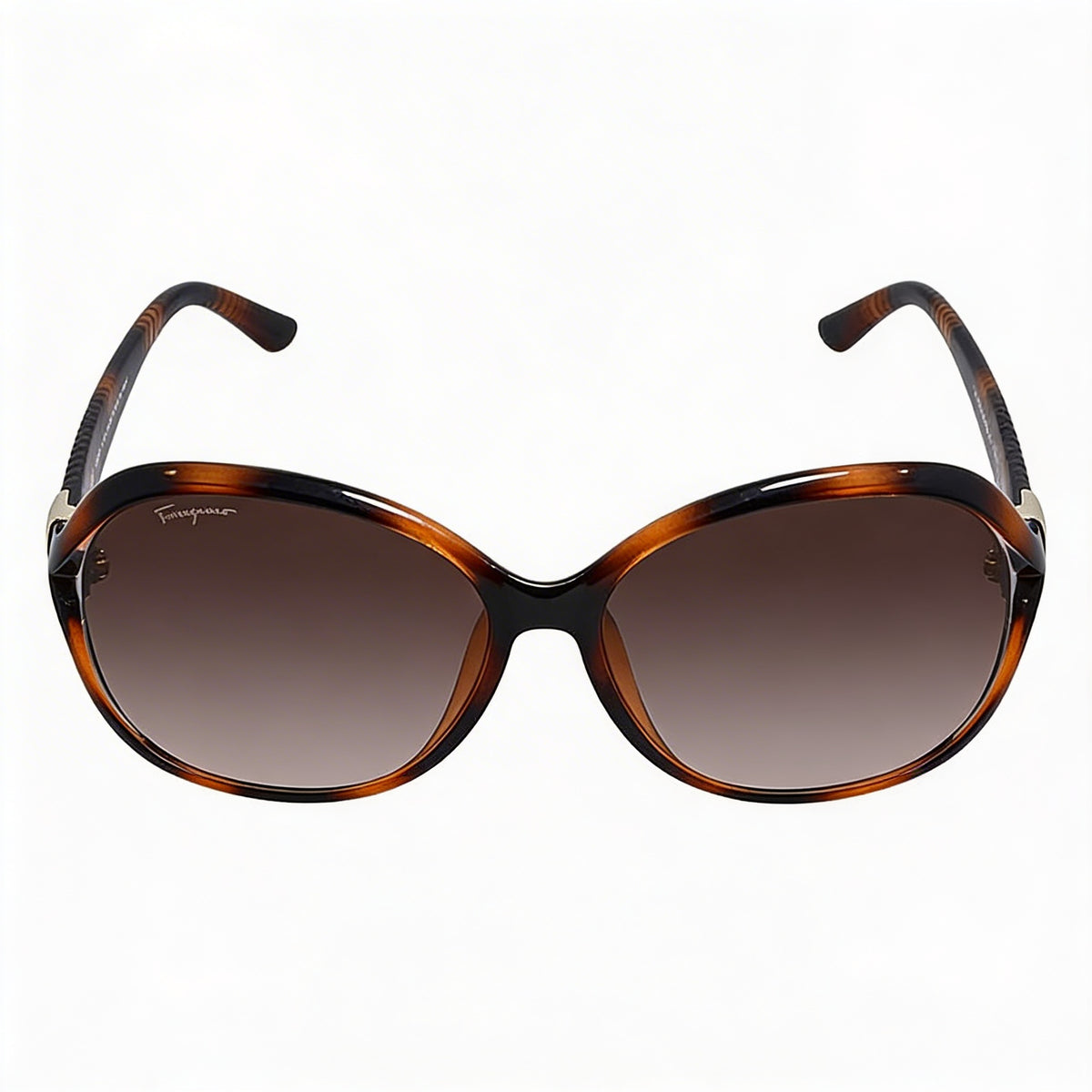 Ferragamo SF770SA Havana Oval Sunglasses for Women, 61mm, Photo 2