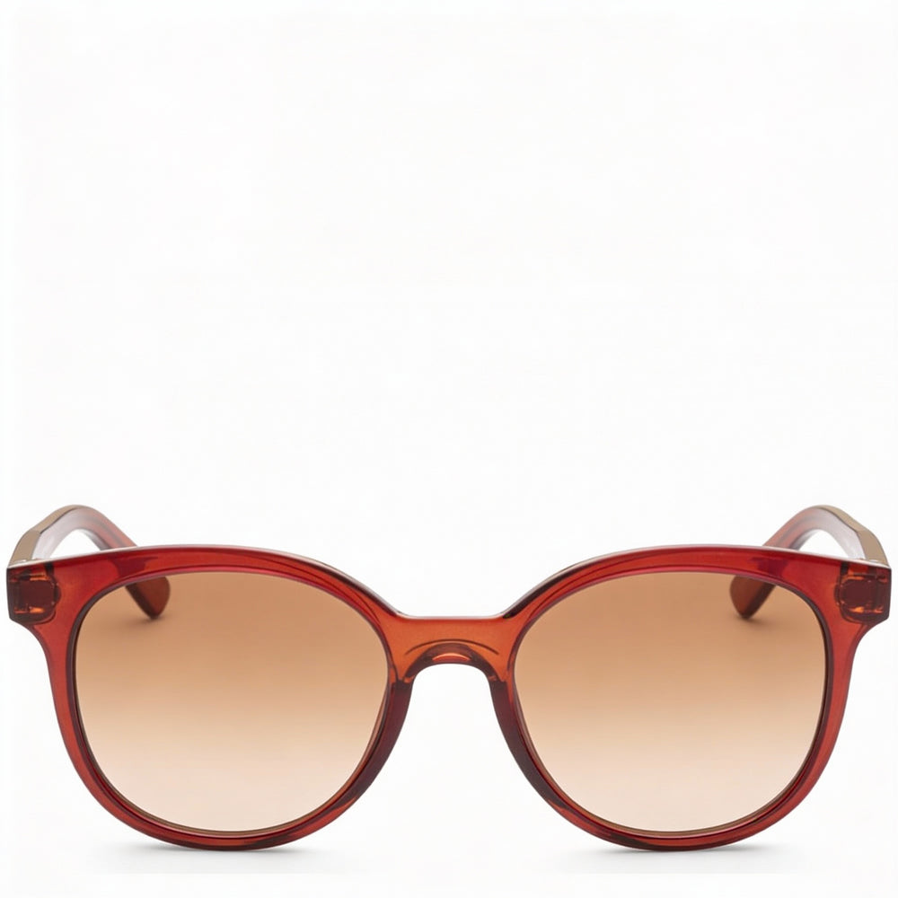 Ferragamo SF833S Round Sunglasses for Women — front view, Plastic frame