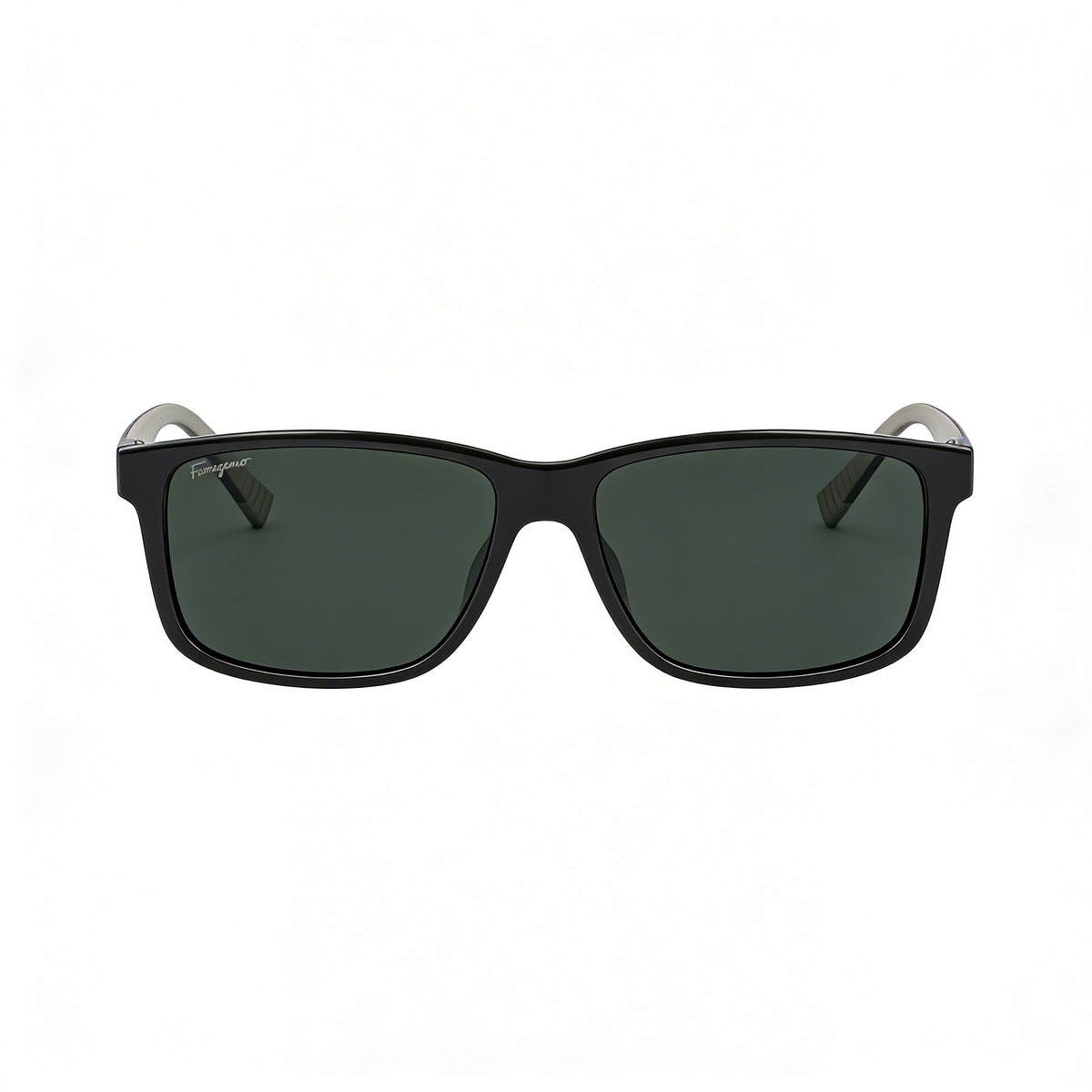 Ferragamo SF938S Dark Green Rectangle Sunglasses Unisex, 57mm, Photo 2