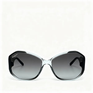 Ferragamo SF942S Oval Sunglasses Unisex — front view, Plastic frame