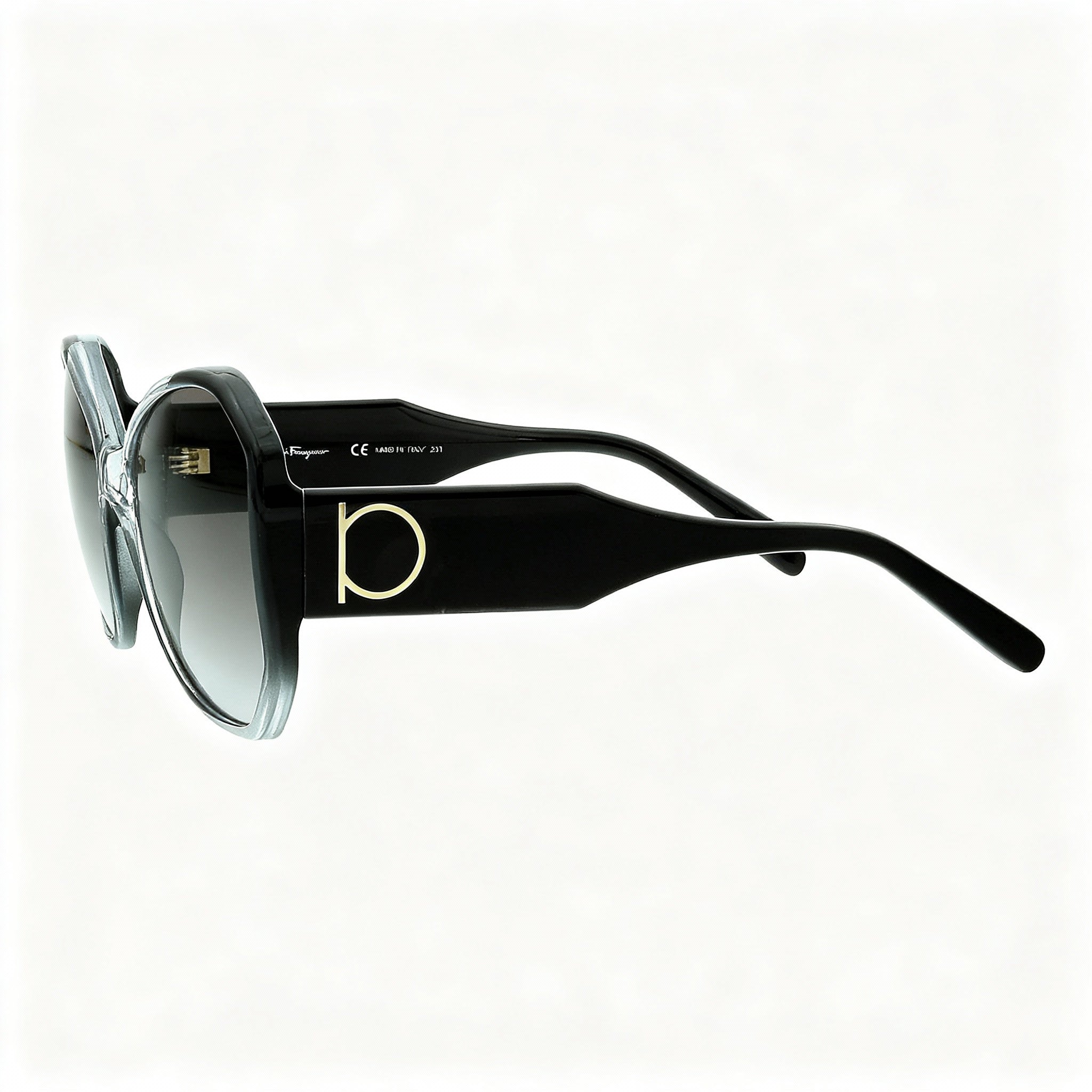 Gafas de sol ovaladas con degradado gris Ferragamo SF942S unisex, 61mm, Photo 3