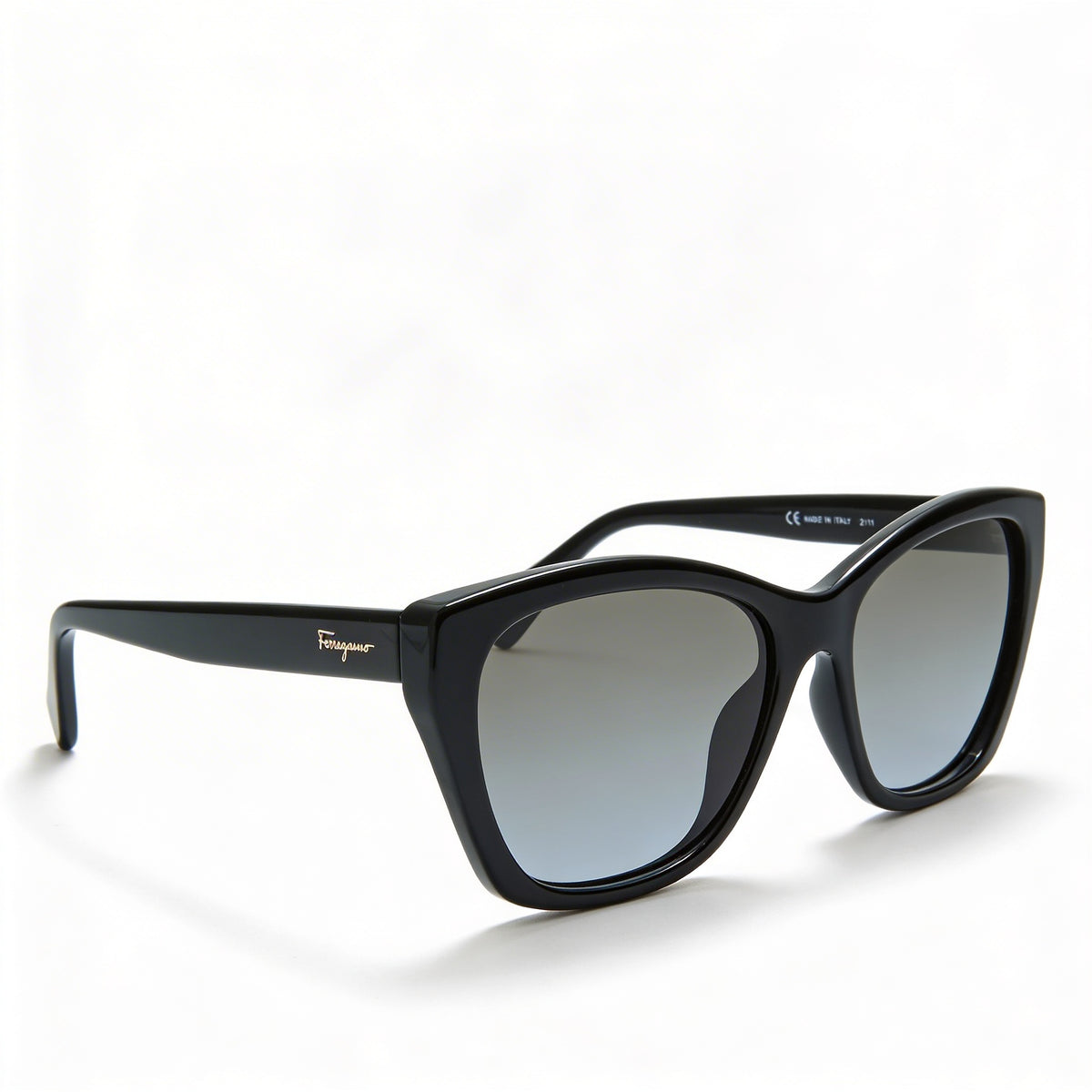 Ferragamo SF957S Black Cat Eye Sunglasses for Women, 56mm, Photo 3