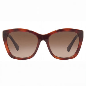 Ferragamo SF957S Square Sunglasses for Women — front view, Plastic frame