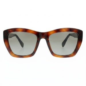 Ferragamo SF958S 214 Rectangle Sunglasses for Women — front view, Injected frame