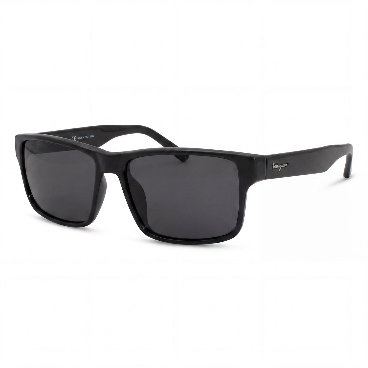 Ferragamo SF960S Black Rectangle Sunglasses Unisex, 58mm, Photo 1