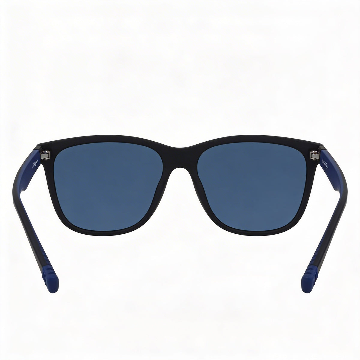 Ferragamo SF998S Gafas de sol unisex rectangulares modificadas, montura inyectada en negro mate, lentes azules 100% UV, 57mm, Photo 2
