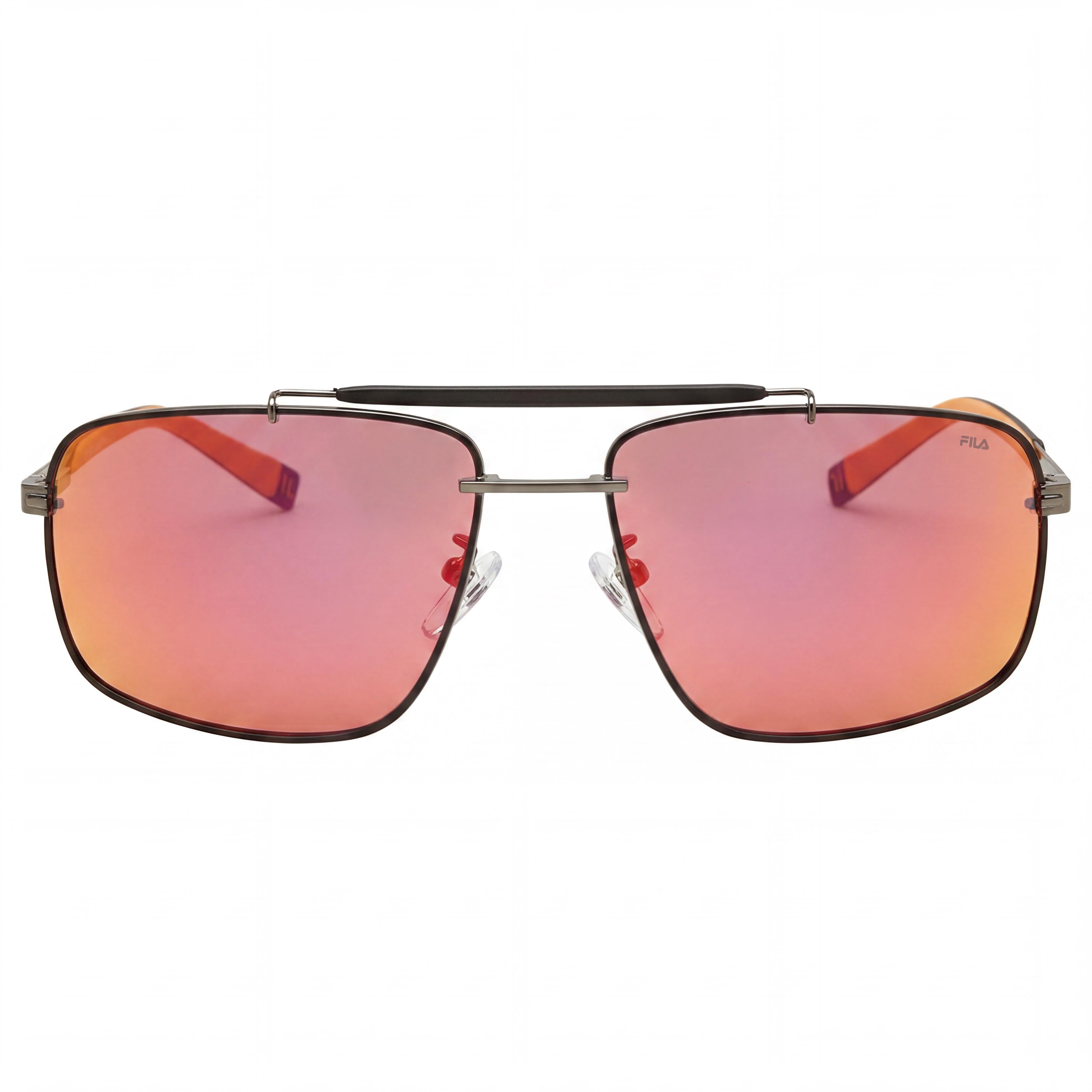 Fila Gunmetal Aviator Metal Sunglasses for Men, 60mm, Photo 2