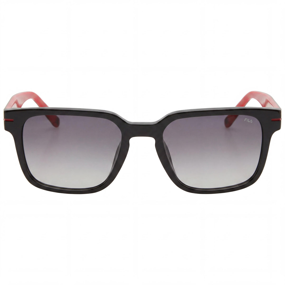Fila Casual Shiny Black Rectangle Sunglasses for Men, 53mm, Photo 2