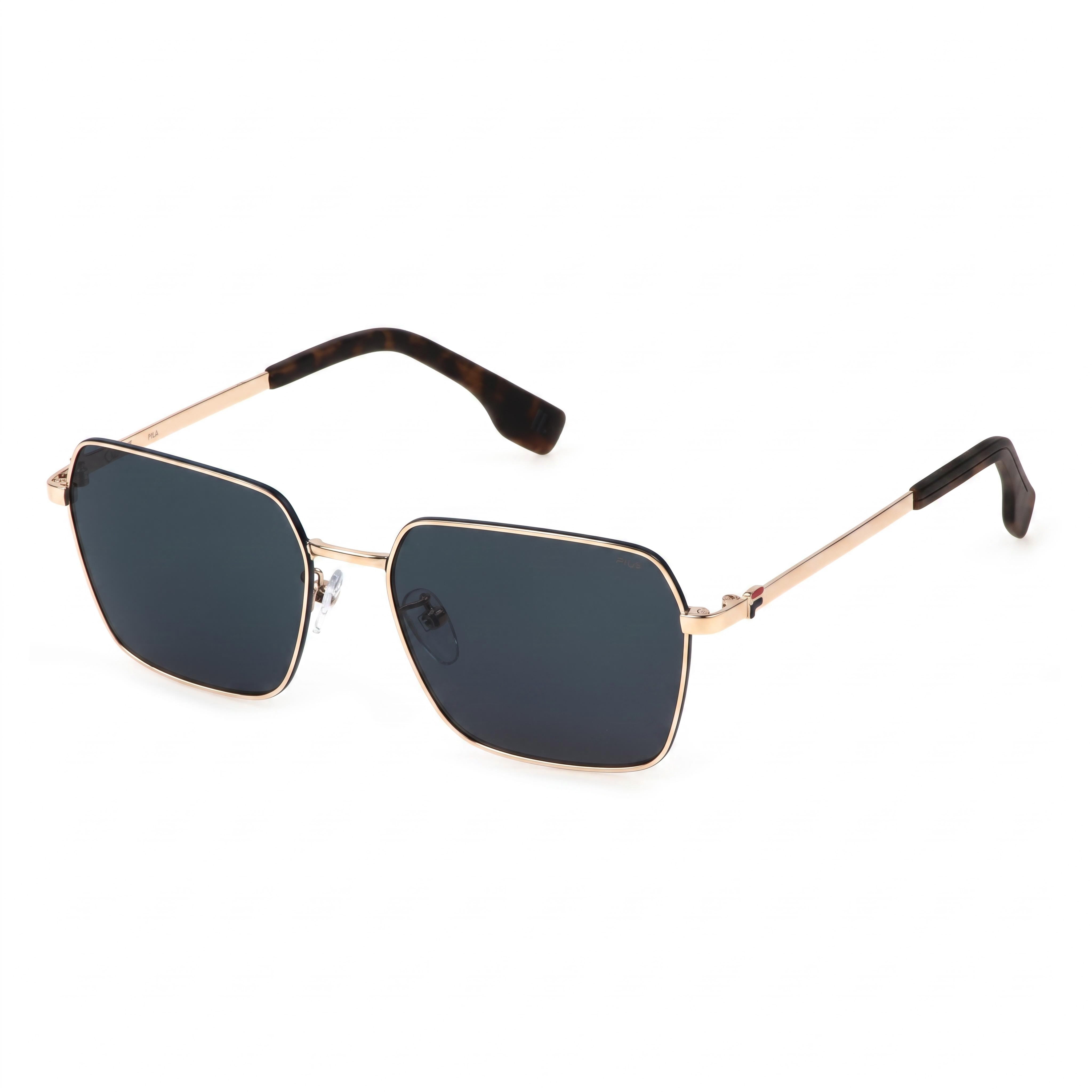 Gafas de sol rectangulares Fila Casual Rose Gold para hombre, 56 mm, Photo 1