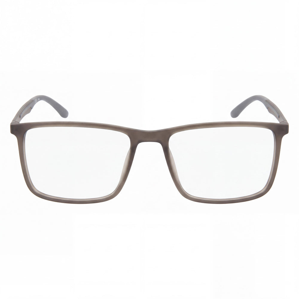 Fila Rectangle Eyeglasses for Men — front view, Gray frame