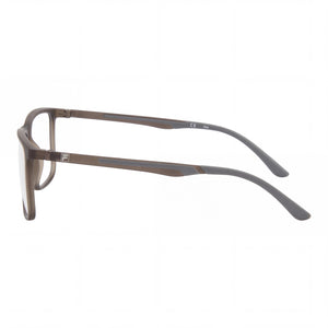 Fila Rectangle Eyeglasses Men — side view, Gray temples