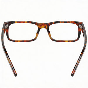 Fila Rectangle Eyeglasses Unisex — side view, Havana temples