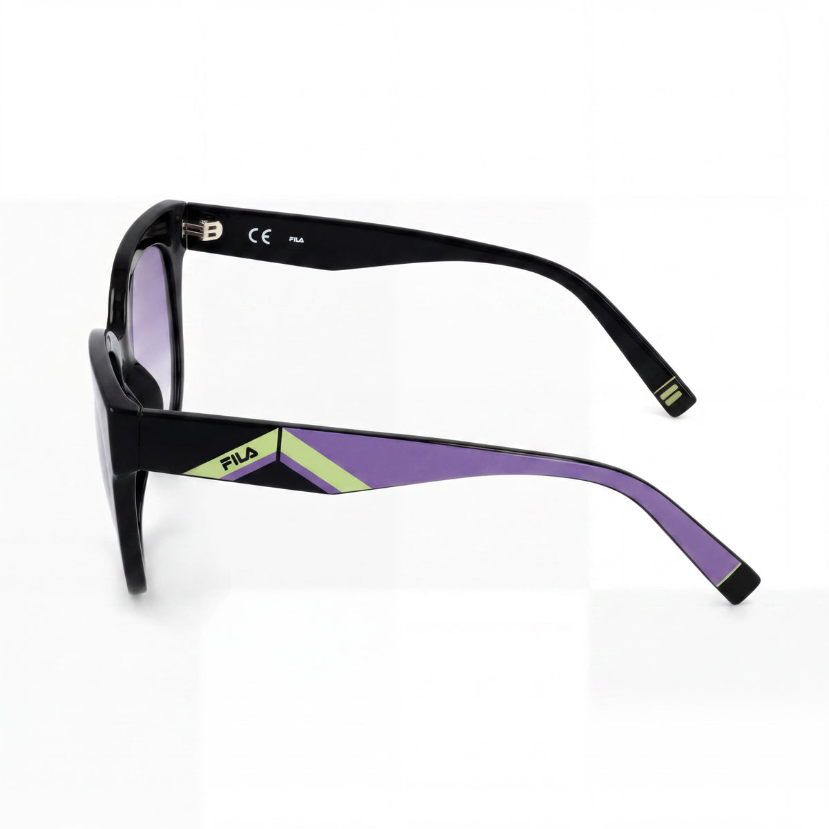 Gafas de sol Fila SFI119V Total Shiny Black Cat Eye para mujer, 51mm, Photo 3
